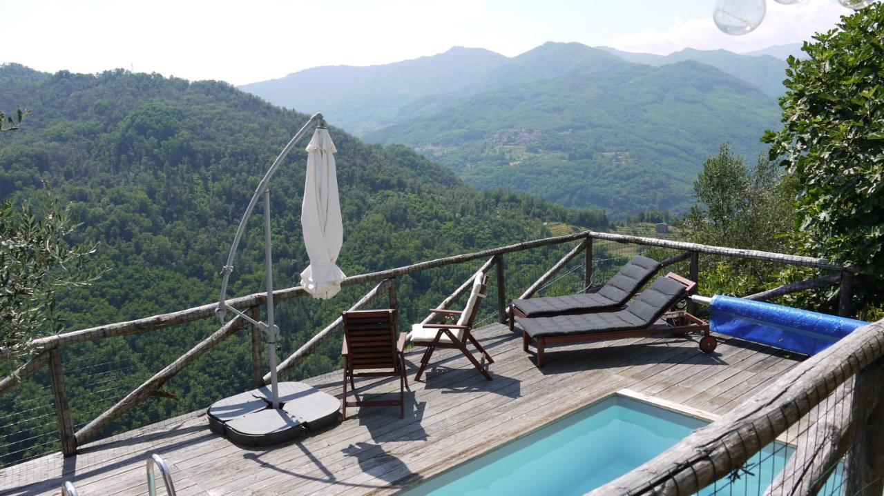 Вилла Piscina Con Vista Баньи-ди-Лукка Экстерьер фото